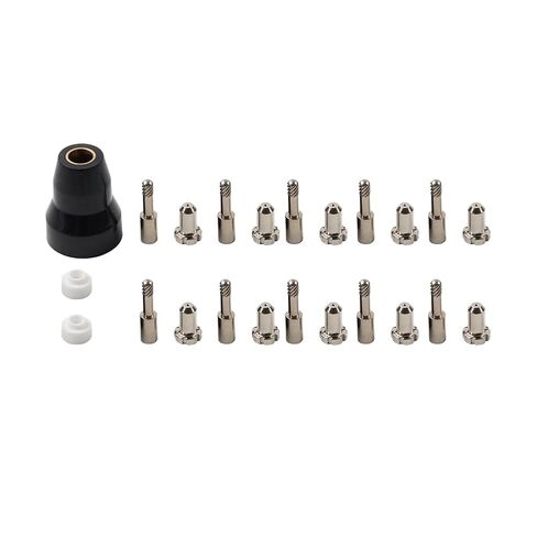 23PCS Plasma Cutting Electrode Tips 9-6006 9-6501 Nozzles Torch Copper for PCH-M25 PCH-25 in Saudi Arabia