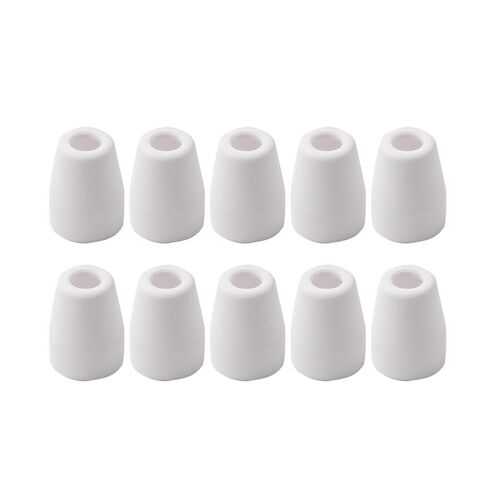 10PCS Plasma Cutting Shield Cap 18204 Nozzles Torch White Ceramics for LG40 CT312 PT31 in Saudi Arabia