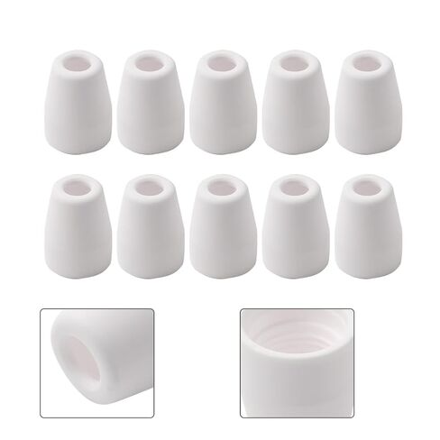 10PCS Plasma Cutting Shield Cap 18204 Nozzles Torch White Ceramics for LG40 CT312 PT31 in Saudi Arabia