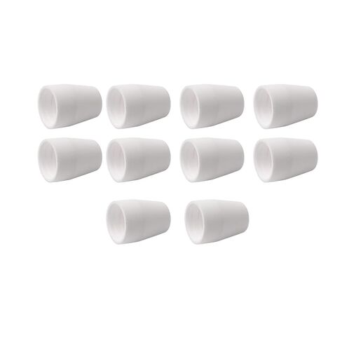 10PCS Plasma Cutting Shield Cap 18204 Nozzles Torch White Ceramics for LG40 CT312 PT31 in Saudi Arabia