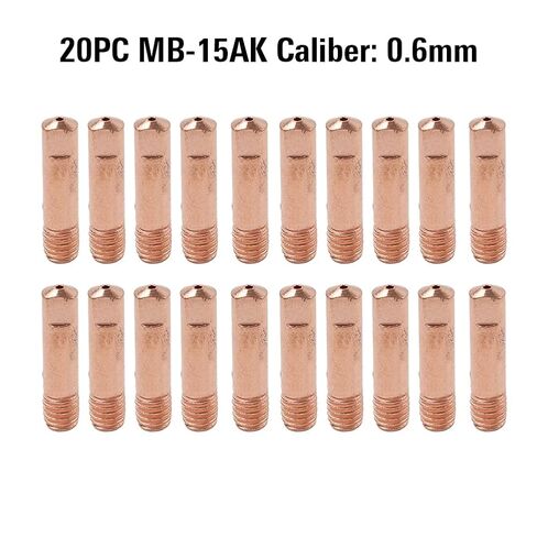 20x Tips 0.6mm/0.8mm/0.9mm .023 Gas Diffusers Tip Holders MIG Welding Gun Accessory Mig Nozzle in Saudi Arabia