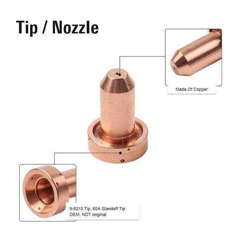 5pcs Plasma Cutting Diffuser 9-8210 Nozzles Torch Copper for SL60 in Saudi Arabia
