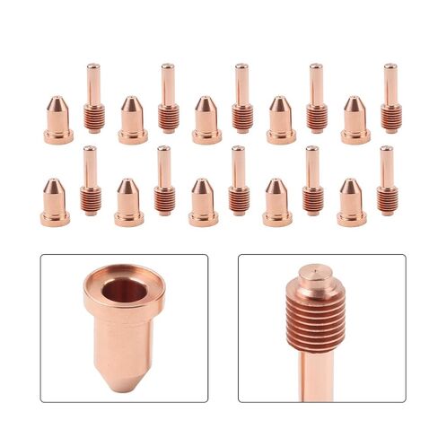 20PCS Plasma Cutting Electrode Tips 192048 Nozzles Torch Copper for ICE50 Torches in Saudi Arabia