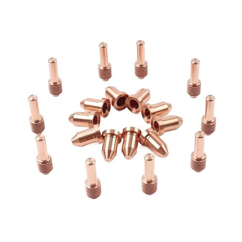 20PCS Plasma Cutting Electrode Tips 192048 Nozzles Torch Copper for ICE50 Torches in Saudi Arabia