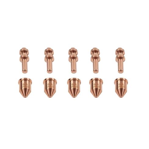 10Pcs Plasma Torch Cutting Nozzle Tips Electrode Consumables Copper for Spectrum XT60 256026 249929 in Saudi Arabia