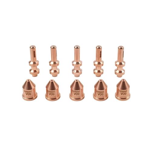 10Pcs Plasma Torch Cutting Nozzle Tips Electrode Consumables Copper for Spectrum XT60 256026 249929 in Saudi Arabia