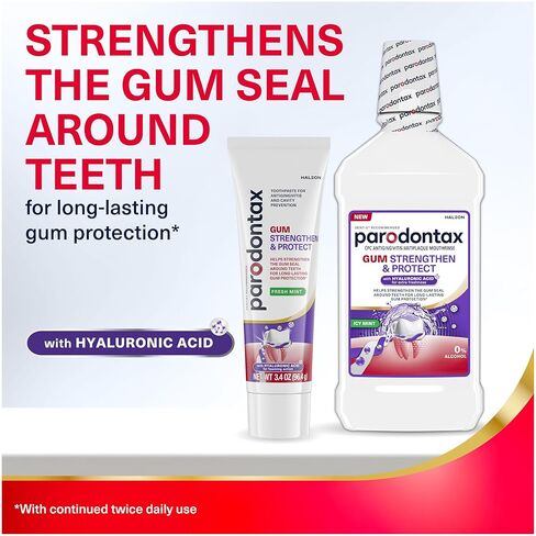 parodontax Gum Strengthen and Protect ICY Mint Mouthwash, 16.9 fl oz (3 Pack) in Kuwait