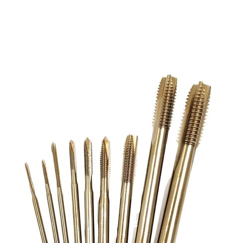 Long Cobalt Screw Thread Tap Drill Bit M35 Pointed Spiral Flute M2-M12 1Pcs(Color:Pointed Tap,Size:1PC_M2X90L) in Saudi Arabia
