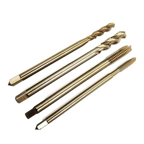Long Cobalt Screw Thread Tap Drill Bit M35 Pointed Spiral Flute M2-M12 1Pcs(Color:Pointed Tap,Size:1PC_M2X90L) in Saudi Arabia