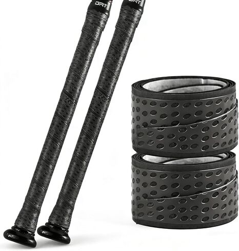 شريط قبضة الخفافيش من إنسوم للبيسبول والكرة اللينة، غلاف مضرب غير قابل للانزلاق 1.1 مم، تصميم ثلاثي الأبعاد، أداء مناسب لجميع الأحوال الجوية، مقطوع مسبقًا لسهولة التركيب in Kuwait