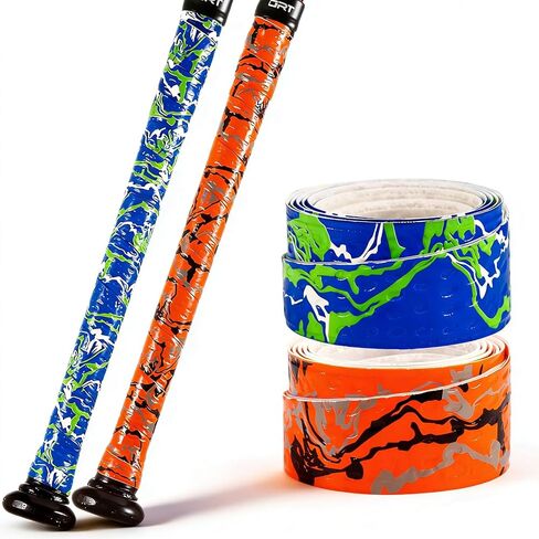 INSUM 2 Pack Bat Grip Tape for Baseball & Softball, 1.1mm Non-Slip Bat Wrap, 3D Textured Design, All-Weather Performance, Precut for Easy Installation in Saudi Arabia