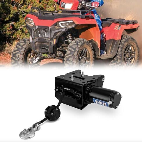 WeiSen 3000lb Electric Winch Kit w/Winch Mount and Rocker Switch Fit Polaris Sportsman 400 450 500 550 570 800 850 Scrambler XP 850 1000 2011-2025, with Synthetic Line Fairlead Hook and Stopper in Saudi Arabia