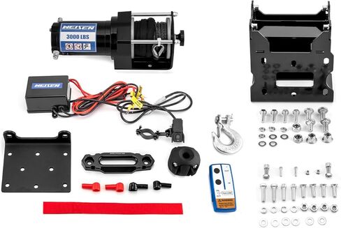 WeiSen 3000lb Electric Winch Kit w/Winch Mount and Rocker Switch Fit Polaris Sportsman 400 450 500 550 570 800 850 Scrambler XP 850 1000 2011-2025, with Synthetic Line Fairlead Hook and Stopper in Saudi Arabia