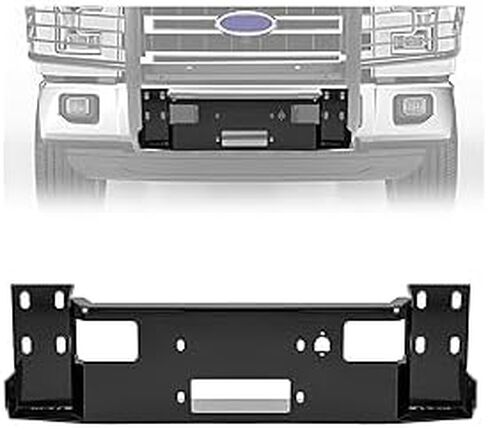 KUAFU Universal Front Hidden Bumper Winch for All Full Size Front Bumpers Compatible with Ford F-150 F-250 F-350 F-450 F-550 Bronco Dodge Ram Winch Tray Mount Plate Powder Coated Steel in Saudi Arabia