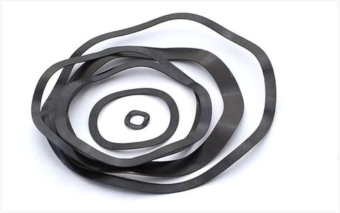 Wave Washer,Wave Spring Washer, Seven Wave Crest Washer Spring Wave Washer Gasket Wave Washers Spring Washers Carbon Steel Blackening M98/M108/M118(M98x108x0.6) in Saudi Arabia