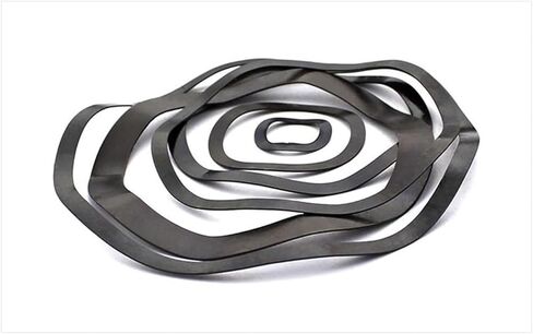 Wave Washer,Wave Spring Washer, Seven Wave Crest Washer Spring Wave Washer Gasket Wave Washers Spring Washers Carbon Steel Blackening M98/M108/M118(M98x108x0.6) in Saudi Arabia