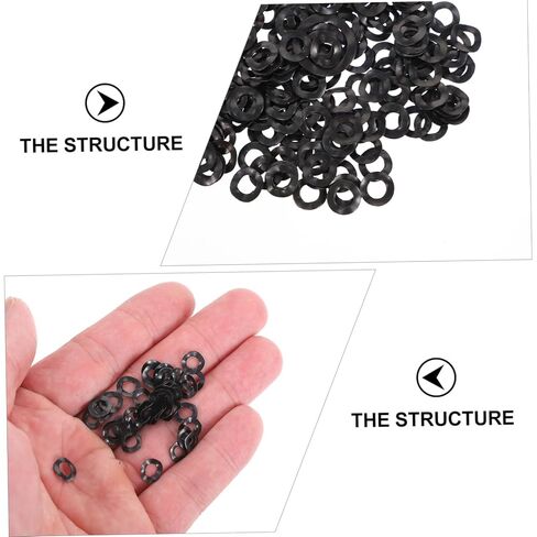 Cabilock 500Pcs Wave Washer Kit Compression Spring Washers for Screw Bolt Fasteners Thrust Loading Applications Smooth Surface Wave Heights for and Load in Saudi Arabia