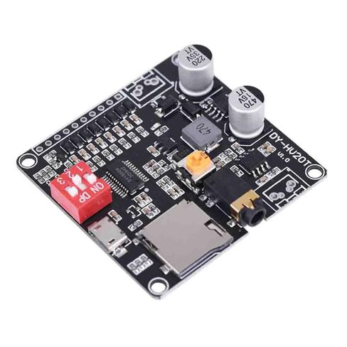 2 قطعة DY-HV20T HV20T 20 واط وحدة تشغيل الصوت تيار مستمر 6-35 فولت 24 بت DAC إخراج دعم بطاقة TF in Kuwait