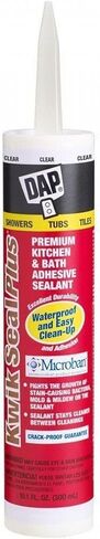 Dap 18516 6 Pack 10.1 oz. Kwik Seal Plus Premium Kitchen and Bath Adhesive Sealant, Clear in Saudi Arabia