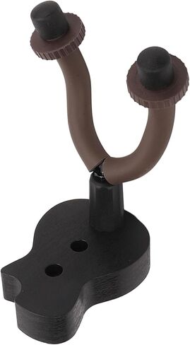 Guitar Wall Mount Holder Rack with Black ABS Iron Rubber MaterialOptimized for Acoustic and Electric InstrumentsUniversal Design Supports Bass Guitar, Violin, Mandolin, Banjo, and in Saudi Arabia