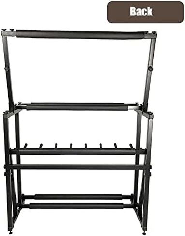 رف تخزين معدني مزدوج الطبقات مع ارتفاع قابل للتعديل، مناسب لتخزين المعدات الرياضية والآلات الموسيقية. in Kuwait