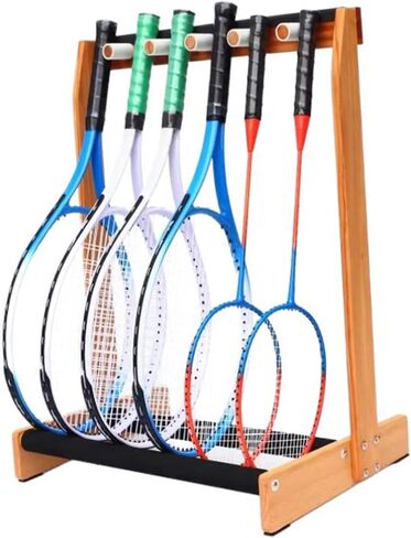 Wooden Racquet Storage Holder,Sports Equipment Organizer,Retail Display Racket Stand,for Guitar Ukuleles Storage Use in Saudi Arabia