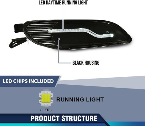 مجموعة مصابيح LED للضباب الأمامي PIT66 متوافقة مع Toyota Corolla 2001-2008/Fit Camry 2002-2004 in Kuwait