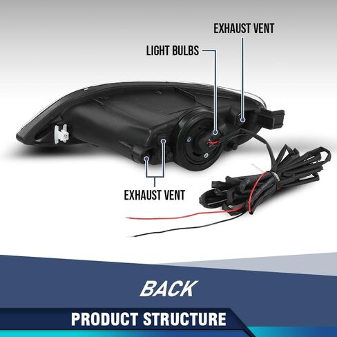 مجموعة مصابيح LED للضباب الأمامي PIT66 متوافقة مع Toyota Corolla 2001-2008/Fit Camry 2002-2004 in Kuwait