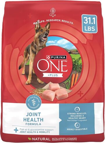 Purina One بالإضافة إلى صيغة صحية مفصلية طبيعية مع الفيتامينات المضافة والمعادن والمواد المغذية طعام الكلاب الجافة - 31.1 رطل. in Kuwait