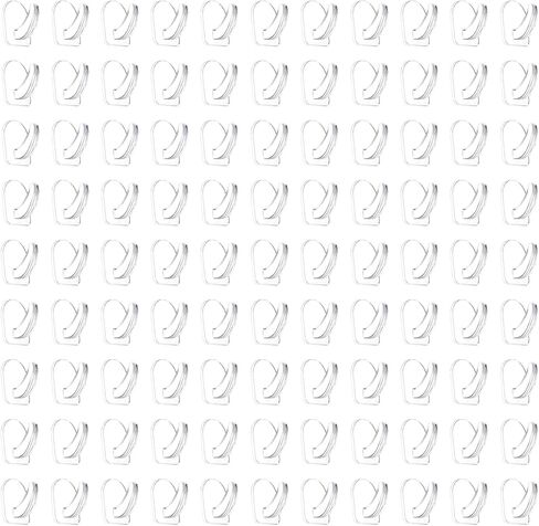 24 Pieces Small Seamless Clear Adhesive Wall Hooks for Hanging, Transparent Sticky Command Hooks for Bathroom Bedroom Kitchen in Kuwait