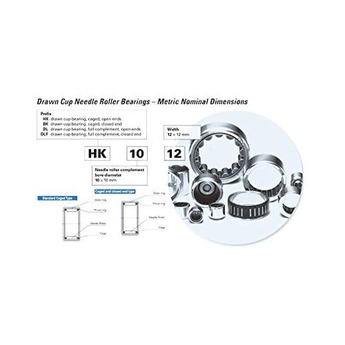 Needle Roller Bearings BK2526 Drawn Cup Bearing BK253226 Caged Closed ONE End Meteic Series 253226 mm in Saudi Arabia