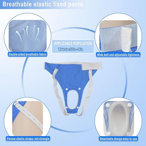 Condom Catheters for Men Overnight External Catheter for Men Upgrade Reusable Portable Wearable Silicone Urinals with 2 Urine Collection Bags (Elderly-Blue) in Saudi Arabia