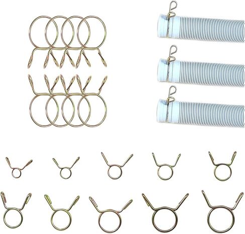 Clamps,Hose Clamps, 10Pcs Hose Clamps 5-31MM For Water And Air Hoses Hardware Fittings in Saudi Arabia
