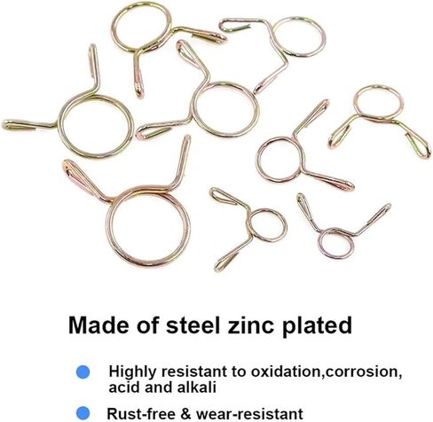 Clamps,Hose Clamps, 10Pcs Hose Clamps 5-31MM For Water And Air Hoses Hardware Fittings in Saudi Arabia