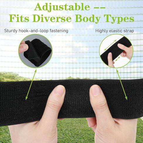 Grevosea 4 Pcs Soccer Shin Guard Straps, Adjustable Shin Guard Holders Football Sock Bands Legging Shin Fixed for Kids Youths Adults Sports Running (Black, White) in Saudi Arabia