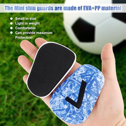 2Pcs Mini Soccer Shin Guards 3.2x2.2 inch Extra Small Football Shin Pads,Protective Equipment Shin Pads Lightweight and Comfortable for Boys Girls Men and Women(NO.7 Uniform Number) in Kuwait