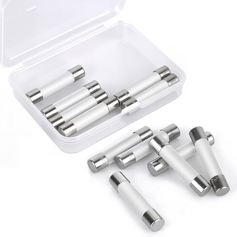 6 عبوات من الصمامات الخزفية 15 أمبير 250 فولت، 6 × 32 مم صمامات تأخير وقت النفخ البطيء - بديلة للإلكترونيات وإمدادات الطاقة ومشغلات LED والأجهزة الصغيرة (15 أمبير) in Kuwait