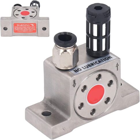 G1/8in Air Turbine Vibrator 304 Stainless Steel,Stainless Steel Pneumatic Vibrator,Pneumatic Oscillator with 210N Force for Funnel Sandblaster and Conveying in Saudi Arabia