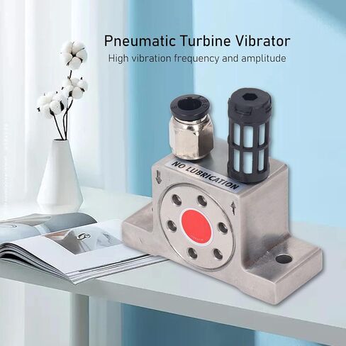 G1/8in Air Turbine Vibrator 304 Stainless Steel,Stainless Steel Pneumatic Vibrator,Pneumatic Oscillator with 210N Force for Funnel Sandblaster and Conveying in Saudi Arabia