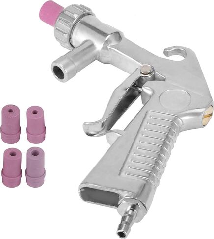 Luocute Sand Kit, Pneumatic Handheld Sandblasting Machine with 4 Ceramic Nozzles for Rust Removal Paint Stripping and Surface in Saudi Arabia