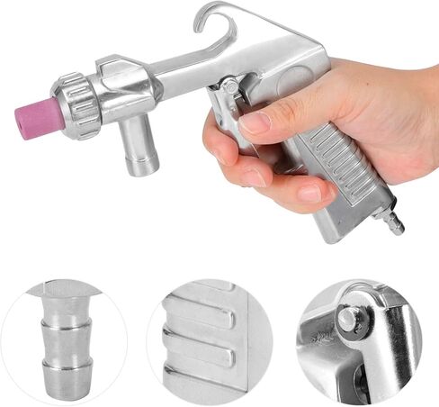 Luocute Sand Kit, Pneumatic Handheld Sandblasting Machine with 4 Ceramic Nozzles for Rust Removal Paint Stripping and Surface in Saudi Arabia