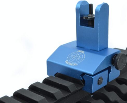 Rifle Back up Iron Sights with Picatinny BUIS 2 Piece Front and Rear Duel Aperture Anodized Blue in Kuwait
