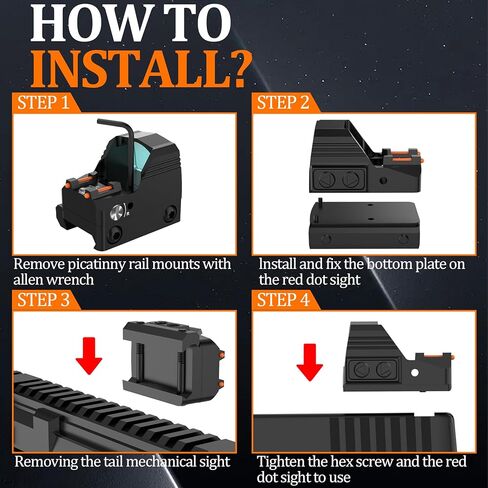 RMR ريد دوت البصر، تكتيكي 20 ملم ريد دوت البصر 2MOA نطاق المسدس سطوع قابل للتعديل لتركيب غلوك، جبل السكك الحديدية تحويل نقطة حمراء نطاق سطوع قابل للتعديل لمسدس المسدس in Kuwait