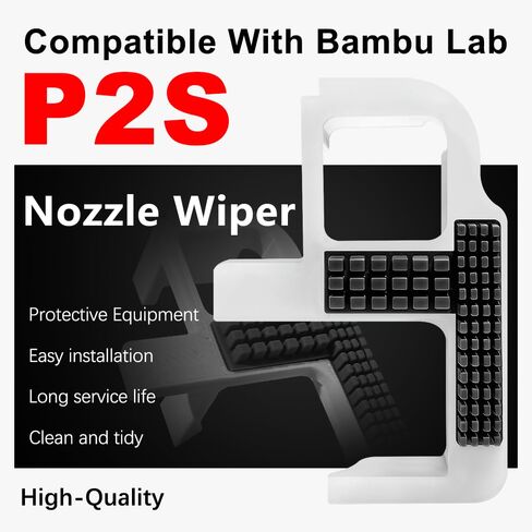 2 حزمة من ممسحة فوهة P2S، فرشاة فوهة P2S للتنظيف الشامل بزاوية 360 درجة لطابعة Bambu Lab P2S ثلاثية الأبعاد، وواقي غطاء PETG، واستبدال سريع لأجزاء مختبر Bambu in Kuwait