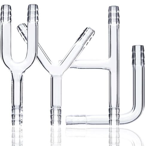 L U Y T Shape 2 3 Ways Hose Barb Or Straight Glass Pipe Fitting Connector Labrotary Glassware Experiment(Y Shape Tube) in Saudi Arabia