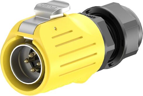 Male end lock wire EW-LP20 flange waterproof connector 2/3/4/5/6/7 core lock wire(EW-LP20S-7P) in Kuwait