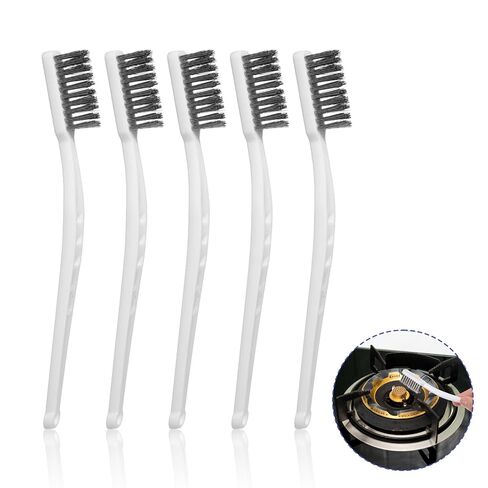 10PCS Heavy Duty Wire Scratch Brush Stainless Steel Bristles Cleaning Brushes Industrial Descaling Stiff Metal Brush Wire Brushes for Gaps Rust, Dirt, Stain, Grill, Paint Removal, Welding Slag in Saudi Arabia