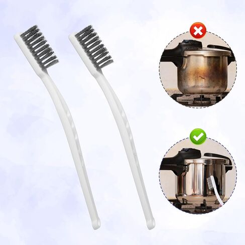 10PCS Heavy Duty Wire Scratch Brush Stainless Steel Bristles Cleaning Brushes Industrial Descaling Stiff Metal Brush Wire Brushes for Gaps Rust, Dirt, Stain, Grill, Paint Removal, Welding Slag in Saudi Arabia