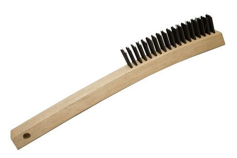 فرشاة ماجنوليا 7-S فرشاة خدش بمقبض منحني، شعيرات مستديرة من الفولاذ الكربوني، طول 35.56 سم × عرض 2.54 سم، 4 × 18 صفًا (علبة مكونة من 12) in Kuwait