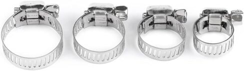 Clamps,Hose Clamps, 10pcs Adjustable Stainless Steel Screw Band Hose Clamps Fuel Pipe Worm Gear Clip in Saudi Arabia